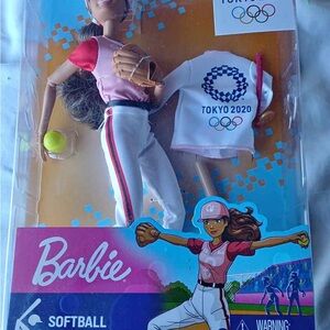Barbie White Softball Jacket with Multicolor Accents